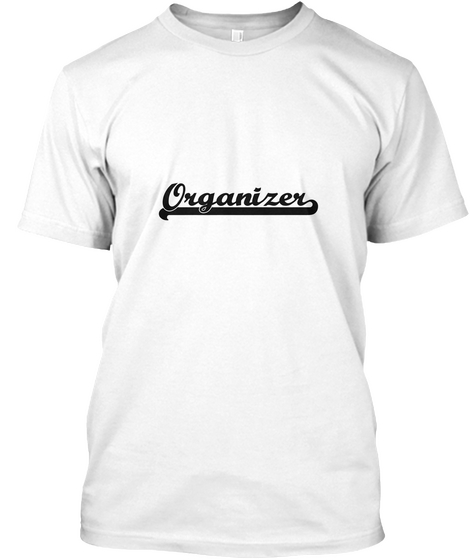 Organizer White Camiseta Front