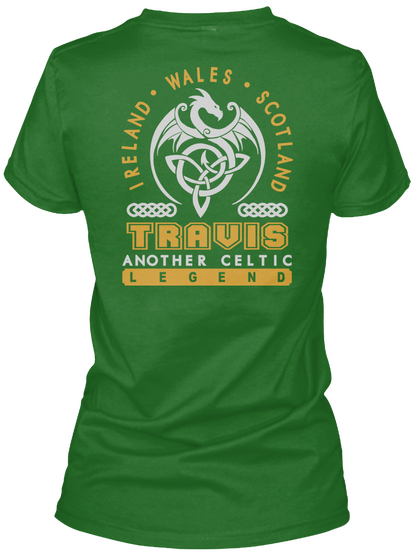 Travis Another Celtic Thing Shirts Irish Green T-Shirt Back