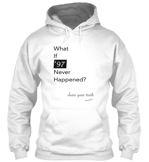 #Puppy20   What If '97 (Hoodie) White Kaos Front