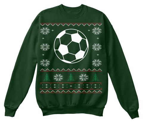 Ugly Soccer Sweater Deep Forest  Kaos Front