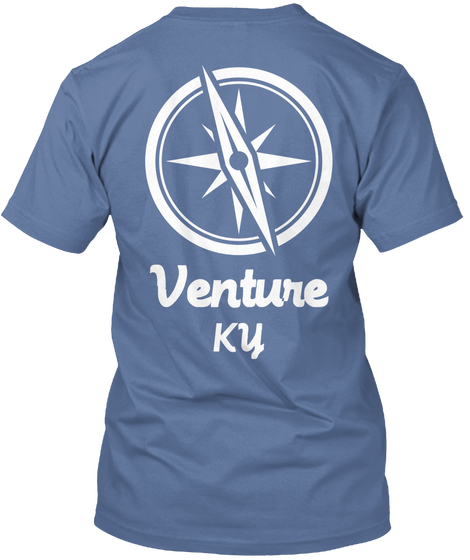 Venture Ky Denim Blue T-Shirt Back