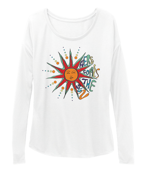 Here Comes The Sun White T-Shirt Front