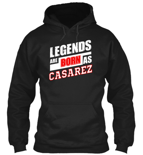 Casarez Family Name Shirt Black Camiseta Front