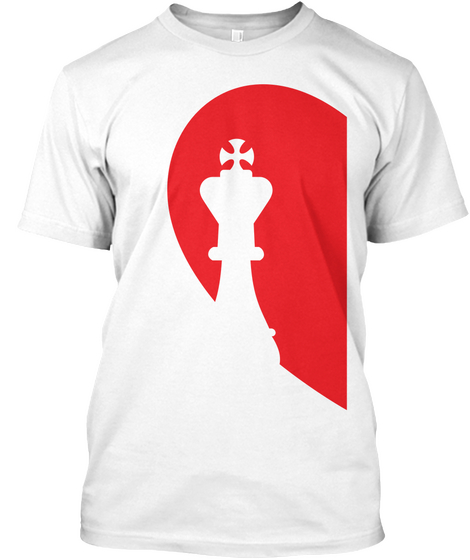 King Of Heart   Love Design White T-Shirt Front