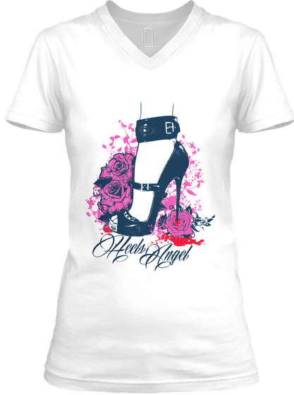 Heels Angel White Camiseta Front