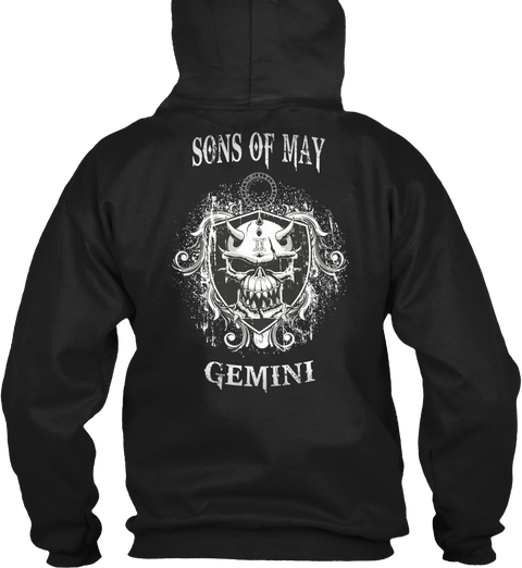 Sons Of May Gemini Black Maglietta Back