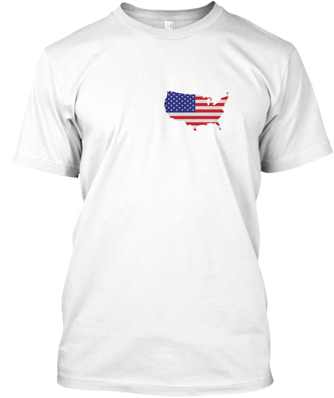 American Heart White Camiseta Front