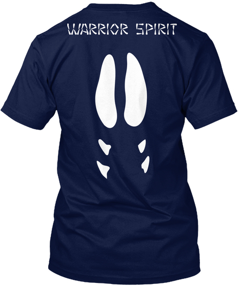 Warrior Spirit Navy áo T-Shirt Back