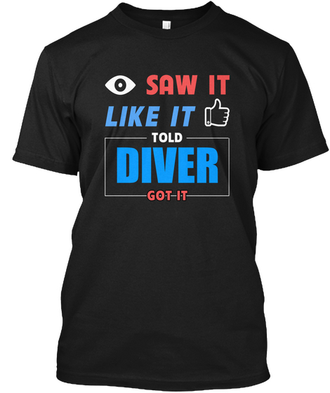 Ltd Got It Diver Black T-Shirt Front