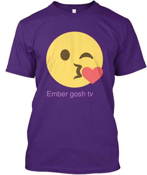 Ember Gosh Tv Purple T-Shirt Front