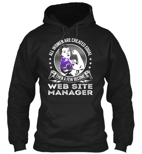 Web Site Manager Black Camiseta Front