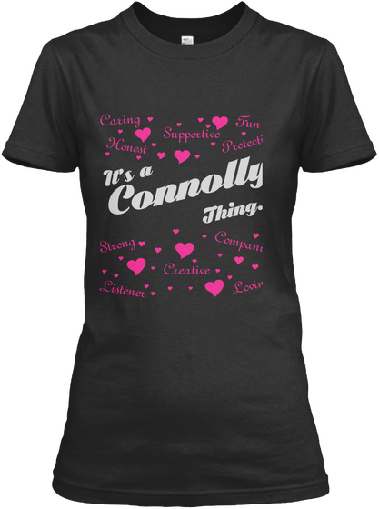 Its A Cannolly Thing... Black T-Shirt Front