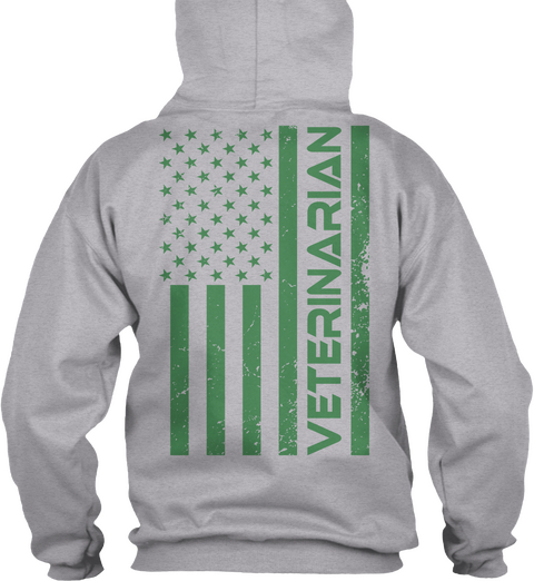 Veterinarian Sport Grey Kaos Back