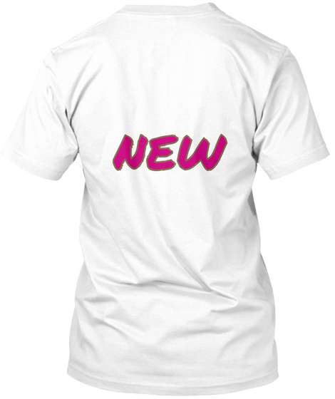 New White T-Shirt Back