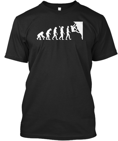 Climbing Evolution  Black Camiseta Front