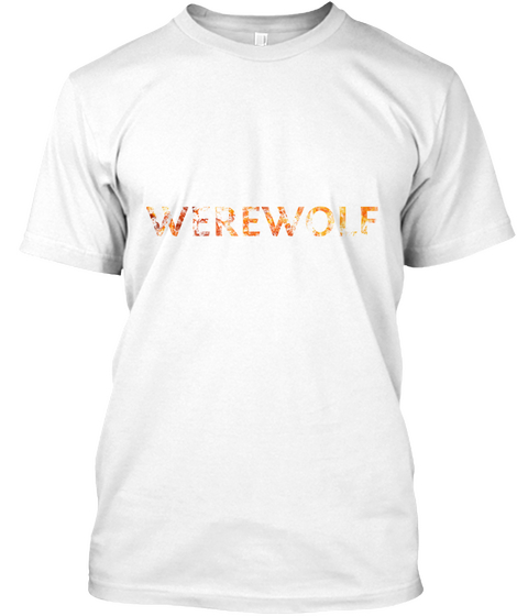 Werewolf White Camiseta Front