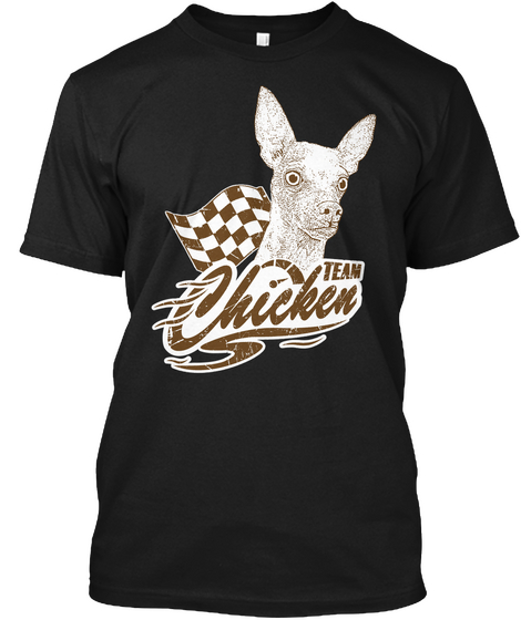 Team Chicken  Black áo T-Shirt Front