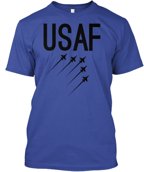 Usaf Deep Royal T-Shirt Front