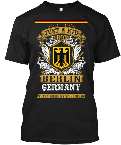 Berlin   Germany Shirt Black áo T-Shirt Front