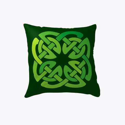 Traditional Celtic Knot Pillow V.2 White Maglietta Front