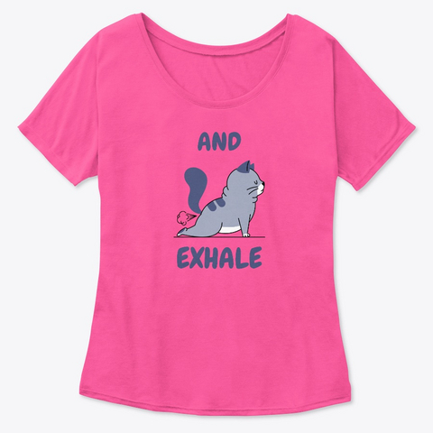 Yoga   And Exhale Berry  T-Shirt Front