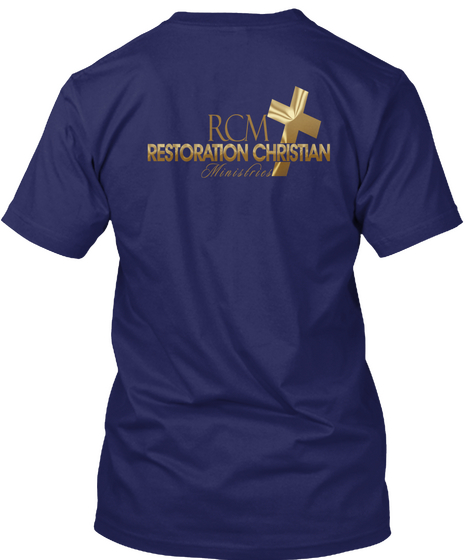 Rcm Teen Ministry Navy T-Shirt Back