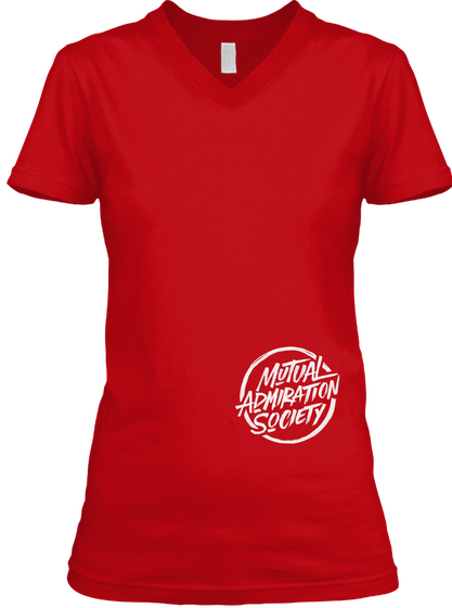 Mutual Admiration Society Red T-Shirt Front