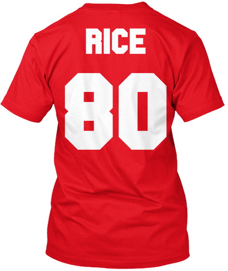 Rice 80 Red Camiseta Back