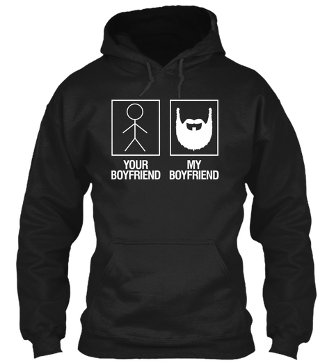 Your Boyfriend My Boyfriend Black Camiseta Front