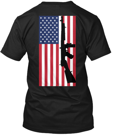 Keep Freedom Alive With The 2nd! Black áo T-Shirt Back