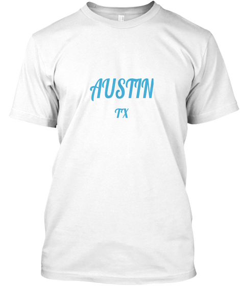 Austin Tx White Camiseta Front