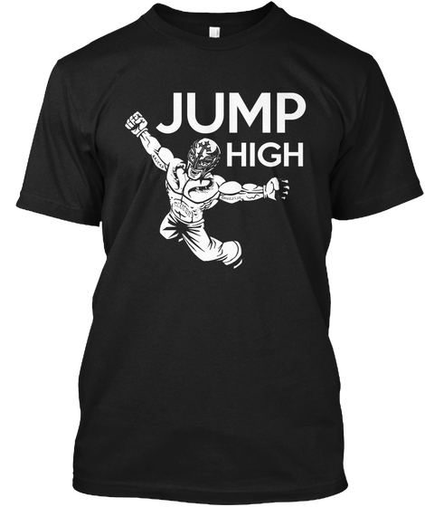 Jump High Black Camiseta Front