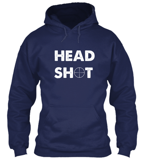 Head Shot Navy T-Shirt Front