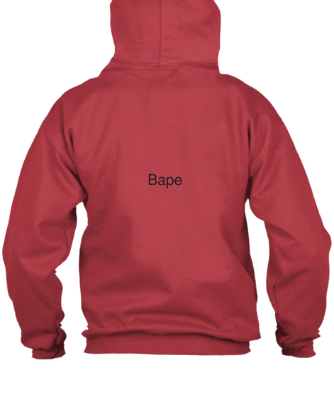 Bape Deep Red T-Shirt Back