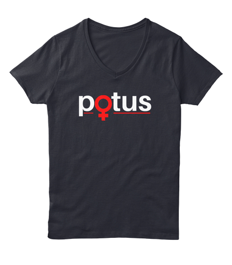 Potus Navy T-Shirt Front