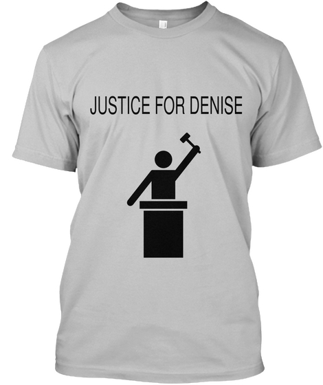 Justice For Defence Sport Grey T-Shirt Front
