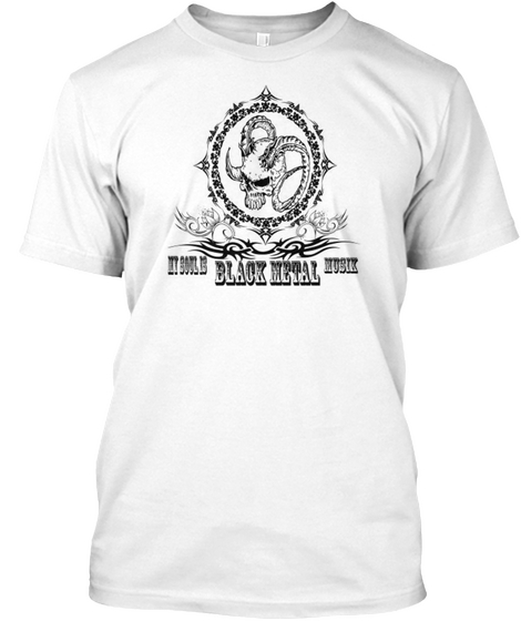 My Soul Black Metal Music White T-Shirt Front