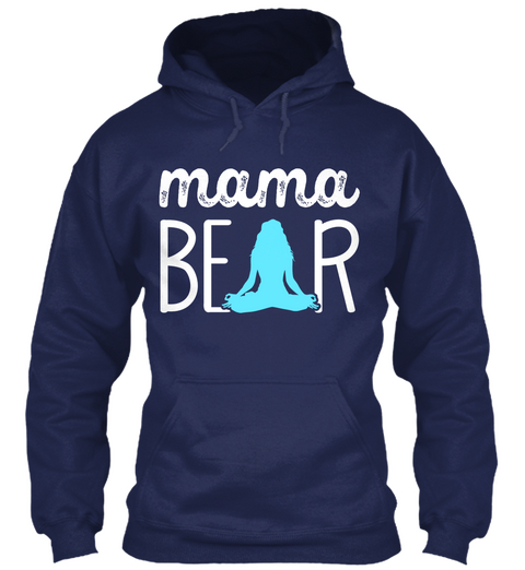 Mama Bear Navy T-Shirt Front
