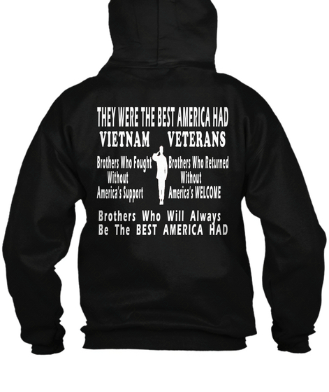 Limited Edition  Vietnam Brothers! Black Camiseta Back