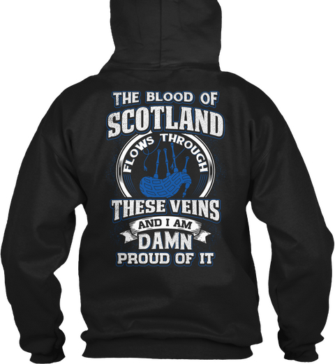 Scotland Limited Edition Black Camiseta Back