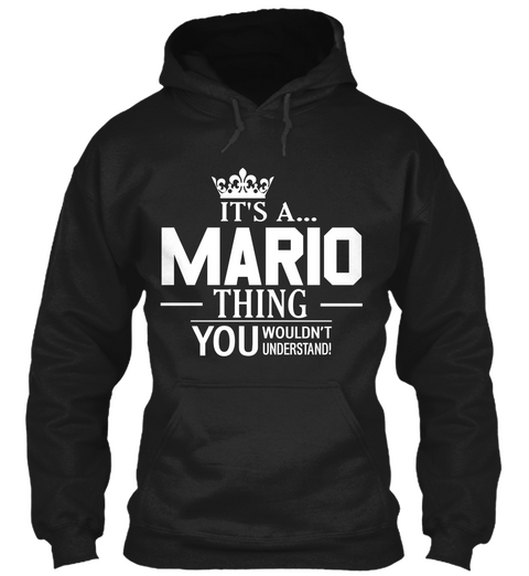 It's A... Mario Thing You Wouldn't Understand! Black Camiseta Front