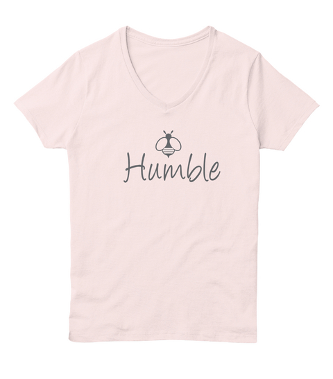 Humble Pale Pink  T-Shirt Front